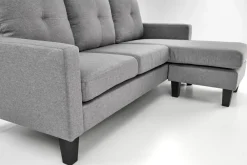 Halmar Fotele*GERSON sofa z podnóżkiem popielaty (1p=1szt)1 sztuka