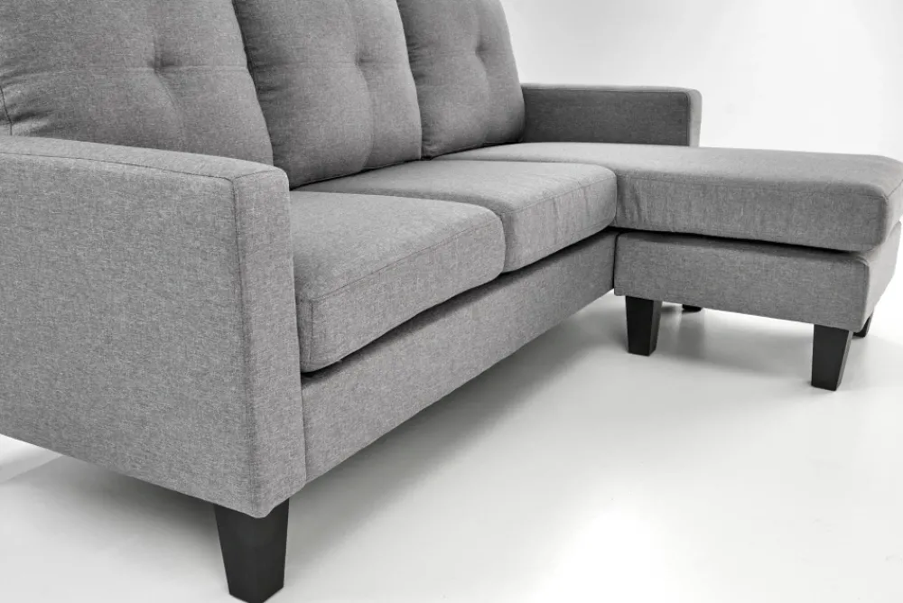 Halmar Fotele*GERSON sofa z podnóżkiem popielaty (1p=1szt)1 sztuka