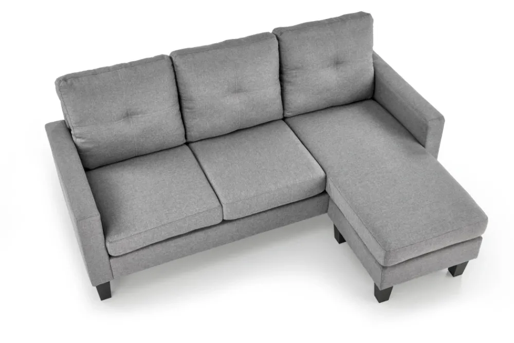 Halmar Fotele*GERSON sofa z podnóżkiem popielaty (1p=1szt)1 sztuka