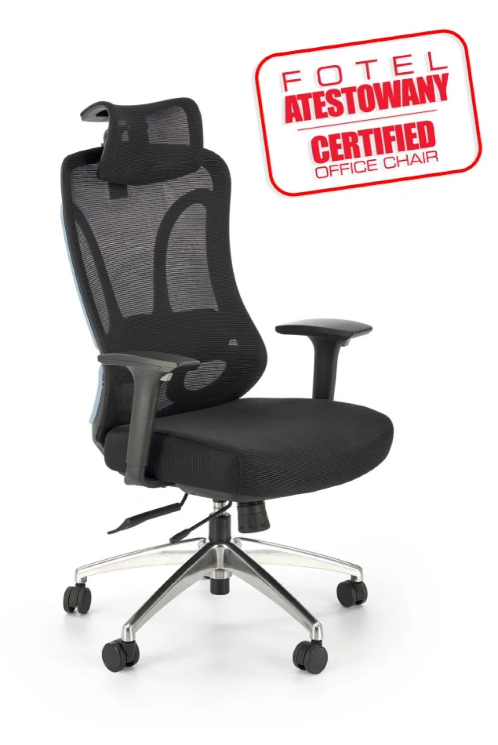 Halmar Fotele*GILBERTO fotel gabinetowy czarny (1p=1szt)1 sztuka