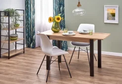 Halmar Stoły*GINO stół rozkładany blat - dąb wotan, nogi - czarny (1p=1szt)1 sztuka