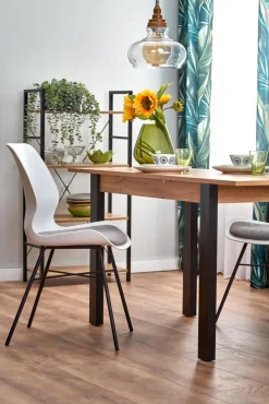 Halmar Stoły*GINO stół rozkładany blat - dąb wotan, nogi - czarny (1p=1szt)1 sztuka