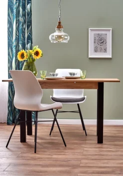 Halmar Stoły*GINO stół rozkładany blat - dąb wotan, nogi - czarny (1p=1szt)1 sztuka