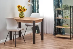 Halmar Stoły*GINO stół rozkładany blat - dąb wotan, nogi - czarny (1p=1szt)1 sztuka