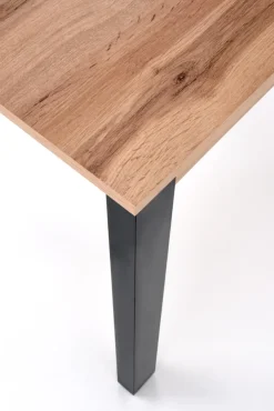 Halmar Stoły*GINO stół rozkładany blat - dąb wotan, nogi - czarny (1p=1szt)1 sztuka