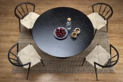 Halmar Stoły*GINTER stół okrągły, czarny (2p=1szt)1 sztuka