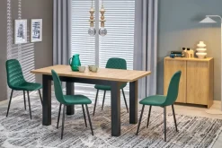 Halmar Stoły*GIZMO stół rozkładany blat - dąb artisan, nogi - czarny (2p=1szt)1 sztuka