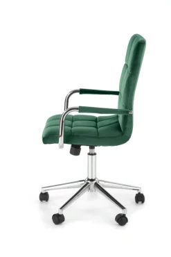 Halmar Fotele*GONZO 4 fotel młodzieżowy ciemny zielony velvet (1p=1szt)1 sztuka