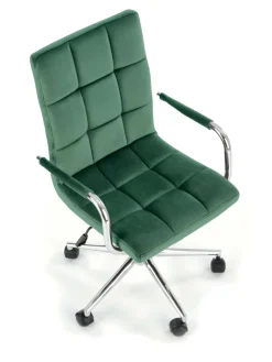 Halmar Fotele*GONZO 4 fotel młodzieżowy ciemny zielony velvet (1p=1szt)1 sztuka