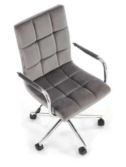 Halmar Fotele*GONZO 4 fotel młodzieżowy popielaty velvet (1p=1szt)1 sztuka