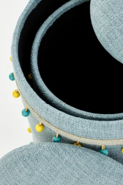 Halmar Fotele*GRADO zestaw 2 puf, jasny niebieski (1p=1szt)1 sztuka