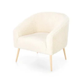 Halmar Fotele*GRIFON 2 fotel wypoczynkowy kremowy / naturalny (1p=1szt))1 sztuka