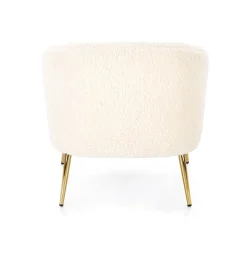 Halmar Fotele*GRIFON fotel wypoczynkowy kremowy / złoty (1p=1szt)1 sztuka