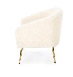 Halmar Fotele*GRIFON fotel wypoczynkowy kremowy / złoty (1p=1szt)1 sztuka