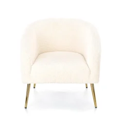 Halmar Fotele*GRIFON fotel wypoczynkowy kremowy / złoty (1p=1szt)1 sztuka