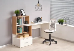 Halmar Biurka*GROSSO biurko dąb złoty / biały (2p=1szt)1 sztuka