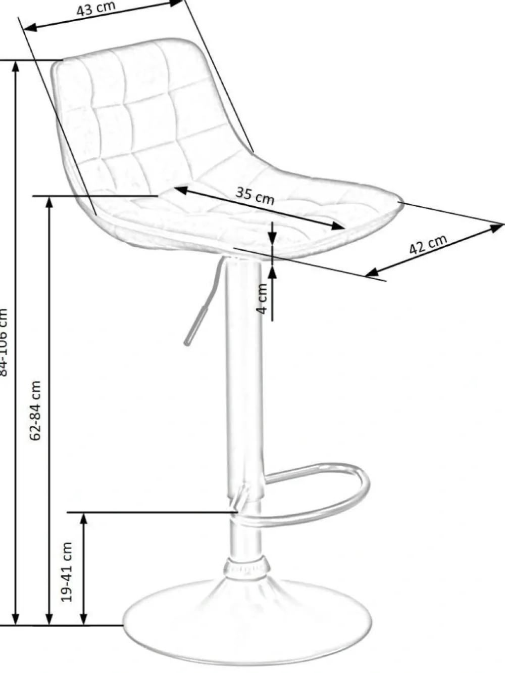 Halmar Taborety I Hokery*H95 hoker beżowy (1p=1szt)1 sztuka