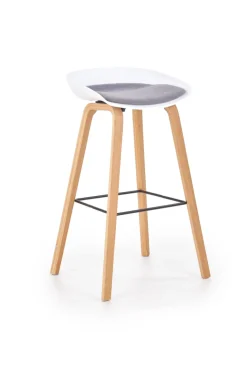 Halmar Taborety I Hokery*H86 hoker biało / popiel (1p=2szt)1 sztuka