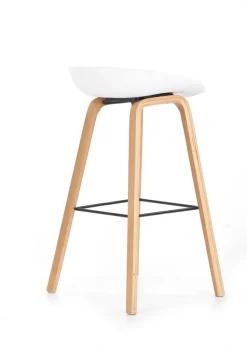 Halmar Taborety I Hokery*H86 hoker biało / popiel (1p=2szt)1 sztuka