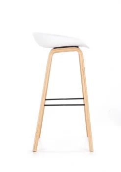 Halmar Taborety I Hokery*H86 hoker biało / popiel (1p=2szt)1 sztuka