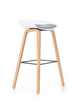 Halmar Taborety I Hokery*H86 hoker biało / popiel (1p=2szt)1 sztuka