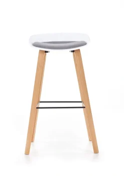 Halmar Taborety I Hokery*H86 hoker biało / popiel (1p=2szt)1 sztuka