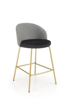 Halmar Taborety I Hokery*H113  hoker czarny / biały (2p=2szt)1 sztuka