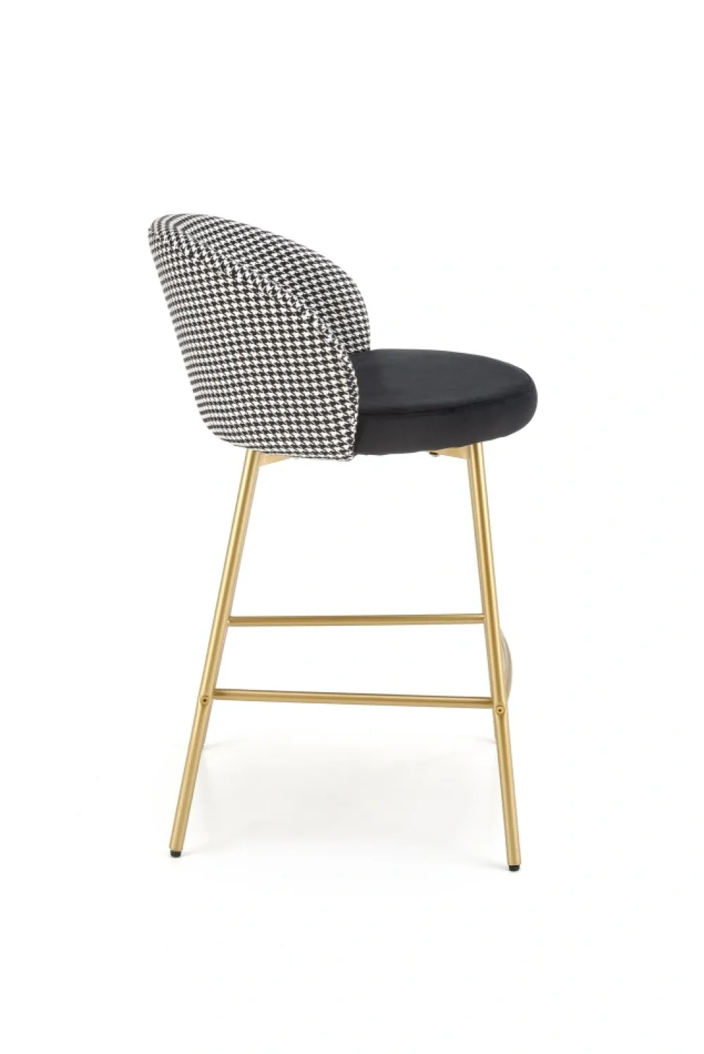 Halmar Taborety I Hokery*H113 hoker czarny / biały (2p=2szt)1 sztuka