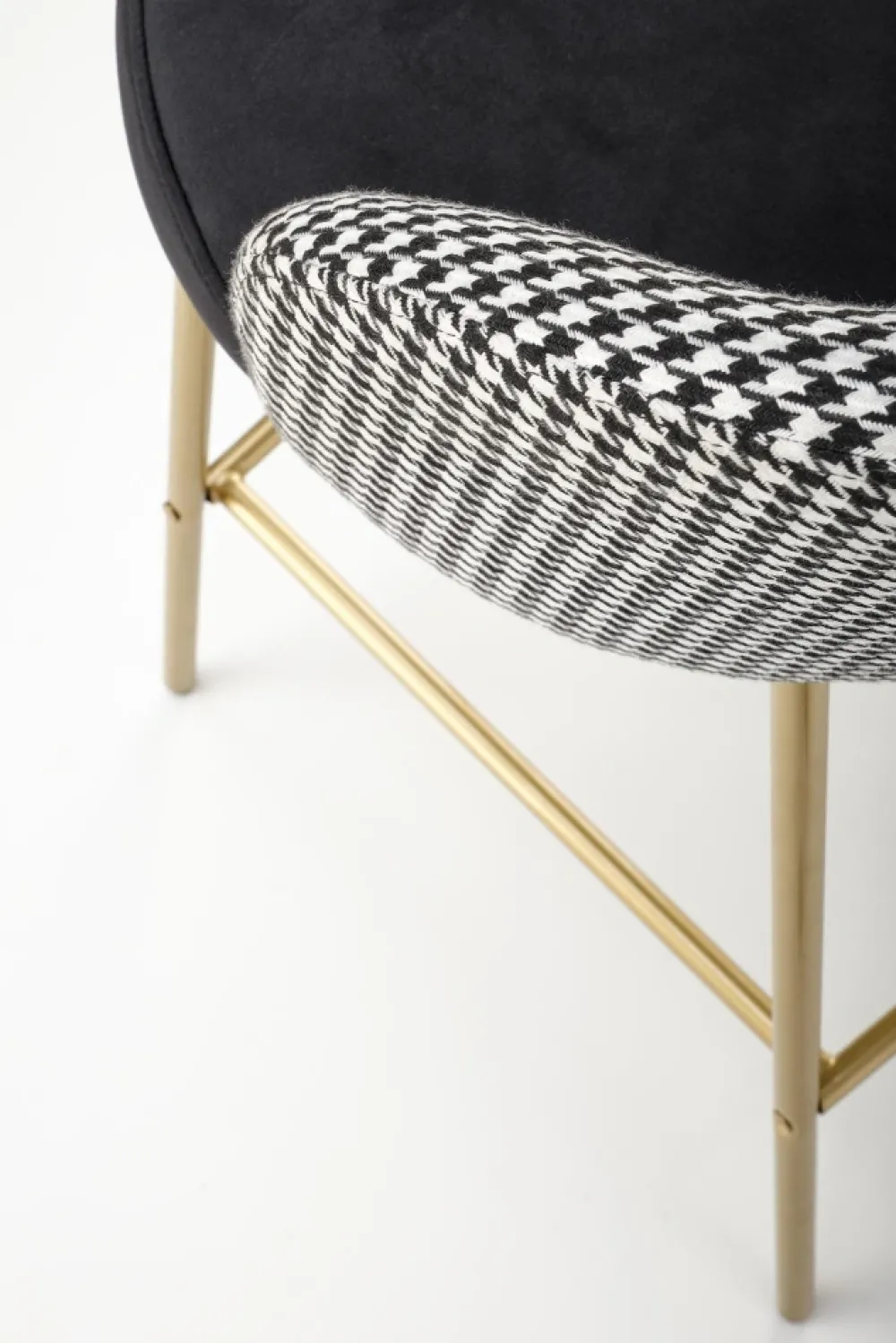 Halmar Taborety I Hokery*H113 hoker czarny / biały (2p=2szt)1 sztuka