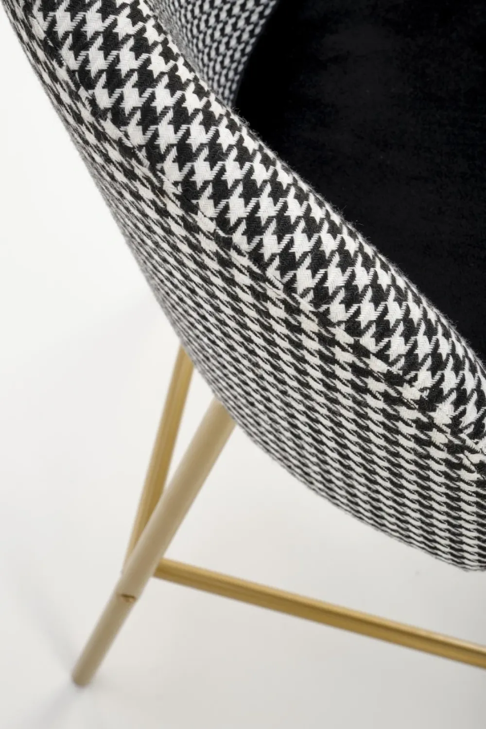 Halmar Taborety I Hokery*H113 hoker czarny / biały (2p=2szt)1 sztuka