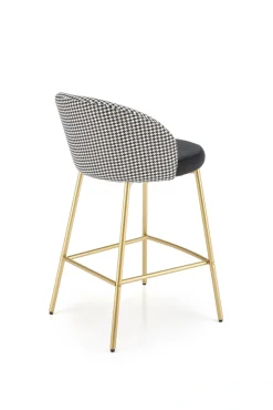 Halmar Taborety I Hokery*H113 hoker czarny / biały (2p=2szt)1 sztuka