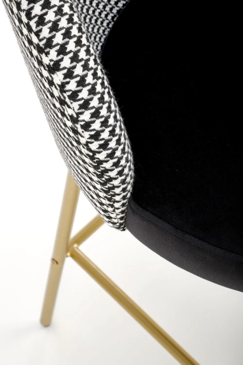 Halmar Taborety I Hokery*H113 hoker czarny / biały (2p=2szt)1 sztuka