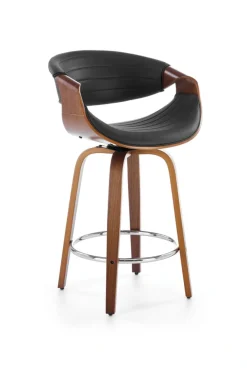 Halmar Taborety I Hokery*H123 hoker czarny / orzechowy (1p=1szt)1 sztuka