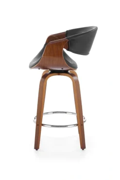 Halmar Taborety I Hokery*H123 hoker czarny / orzechowy (1p=1szt)1 sztuka