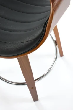 Halmar Taborety I Hokery*H123 hoker czarny / orzechowy (1p=1szt)1 sztuka