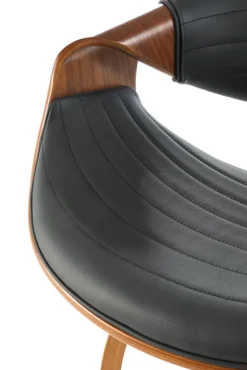 Halmar Taborety I Hokery*H123 hoker czarny / orzechowy (1p=1szt)1 sztuka