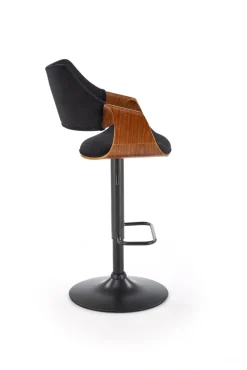 Halmar Taborety I Hokery*H124 hoker czarny / orzechowy (1p=1szt)1 sztuka