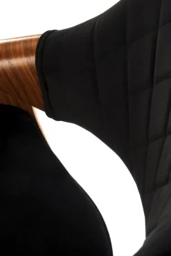 Halmar Taborety I Hokery*H124 hoker czarny / orzechowy (1p=1szt)1 sztuka