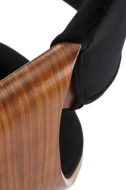 Halmar Taborety I Hokery*H124 hoker czarny / orzechowy (1p=1szt)1 sztuka