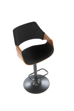 Halmar Taborety I Hokery*H124 hoker czarny / orzechowy (1p=1szt)1 sztuka