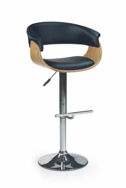 Halmar Taborety I Hokery*H45 hoker jasny dąb/czarny (1p=1szt)1 sztuka