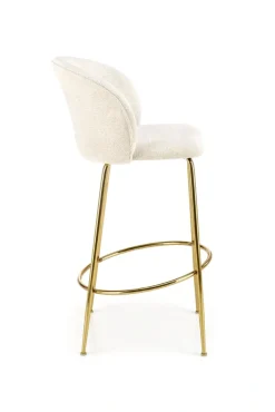 Halmar Taborety I Hokery*H116 hoker kremowy / złoty (1p=2szt)1 sztuka