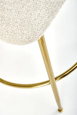 Halmar Taborety I Hokery*H116 hoker kremowy / złoty (1p=2szt)1 sztuka