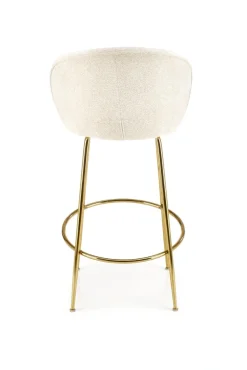 Halmar Taborety I Hokery*H116 hoker kremowy / złoty (1p=2szt)1 sztuka