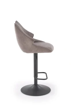 Halmar Taborety I Hokery*H122 hoker nogi - czarny, siedzisko - popielaty (1p=2szt)1 sztuka