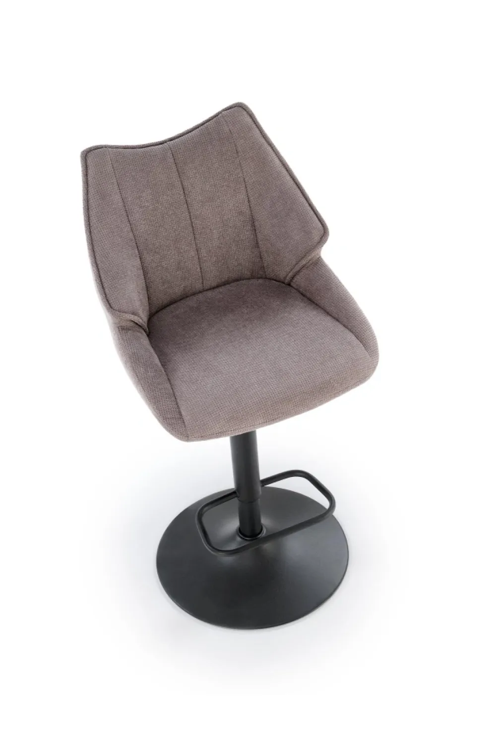 Halmar Taborety I Hokery*H122 hoker nogi - czarny, siedzisko - popielaty (1p=2szt)1 sztuka