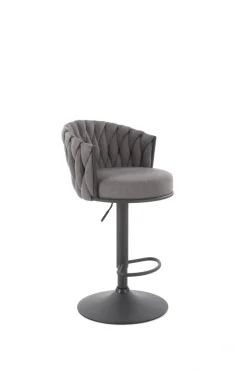 Halmar Taborety I Hokery*H125 hoker, nogi - czarny, siedzisko - popielaty (1p=2szt)1 sztuka