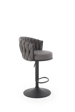 Halmar Taborety I Hokery*H125 hoker, nogi - czarny, siedzisko - popielaty (1p=2szt)1 sztuka