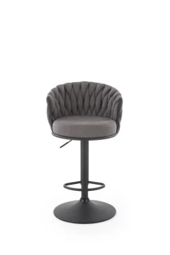 Halmar Taborety I Hokery*H125 hoker, nogi - czarny, siedzisko - popielaty (1p=2szt)1 sztuka