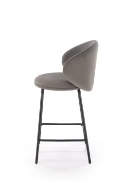 Halmar Taborety I Hokery*H121 hoker nogi - czarny, siedzisko - popielaty (1p=2szt)1 sztuka